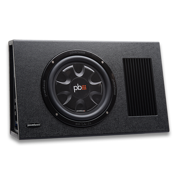 Powerbass PS-AWB101T 10" Amplified Slim Loaded Enclosure