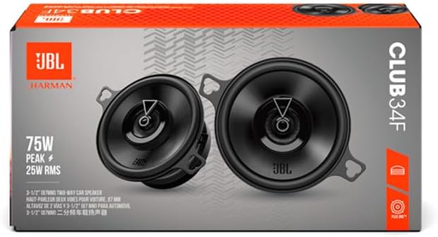 JBL Club 34F 3.5” (87mm) 2-way Co-axial Car Speakers 150W