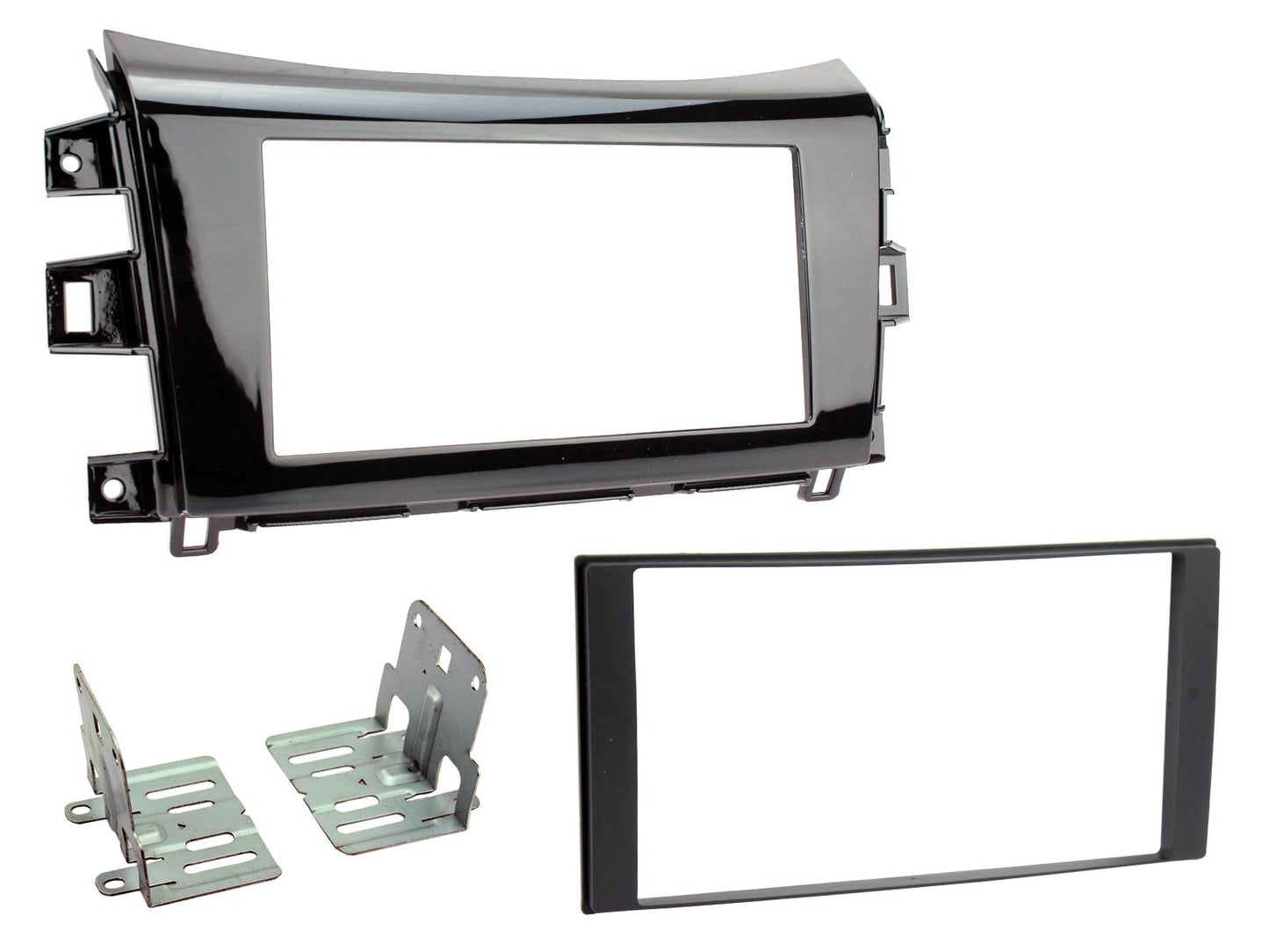 Connects2 CT23NS36 - Double DIN Fascia For Nissan Navara/NP300 (Gloss Black)