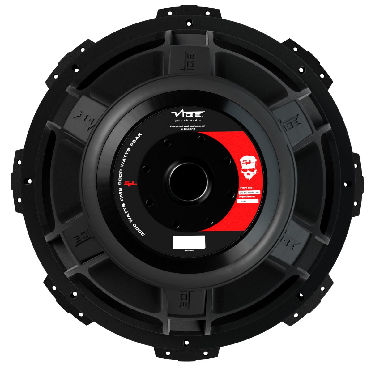 VIBE BD15D1SPL-V4 - 15″ Black Death SPL Subwoofer