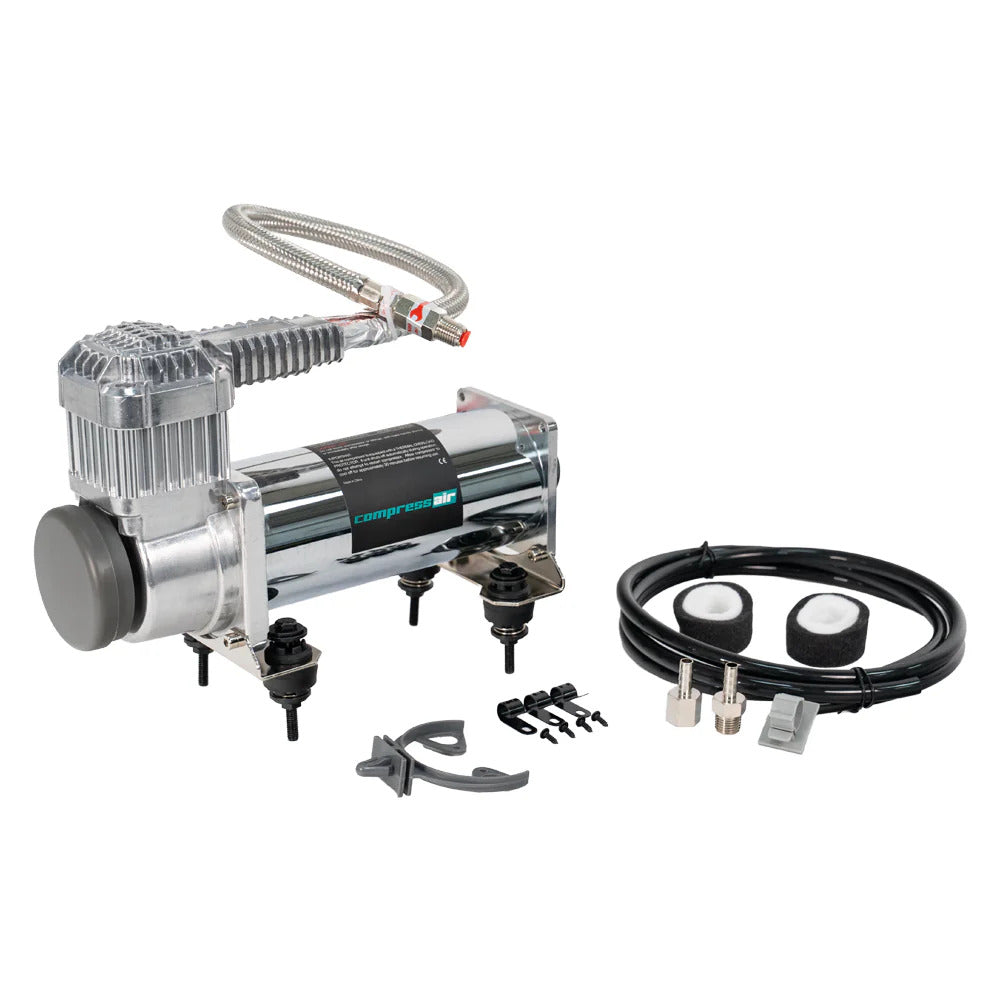 CompressAir CA444-S - Air Compressor With Reduced Vibration Chrome