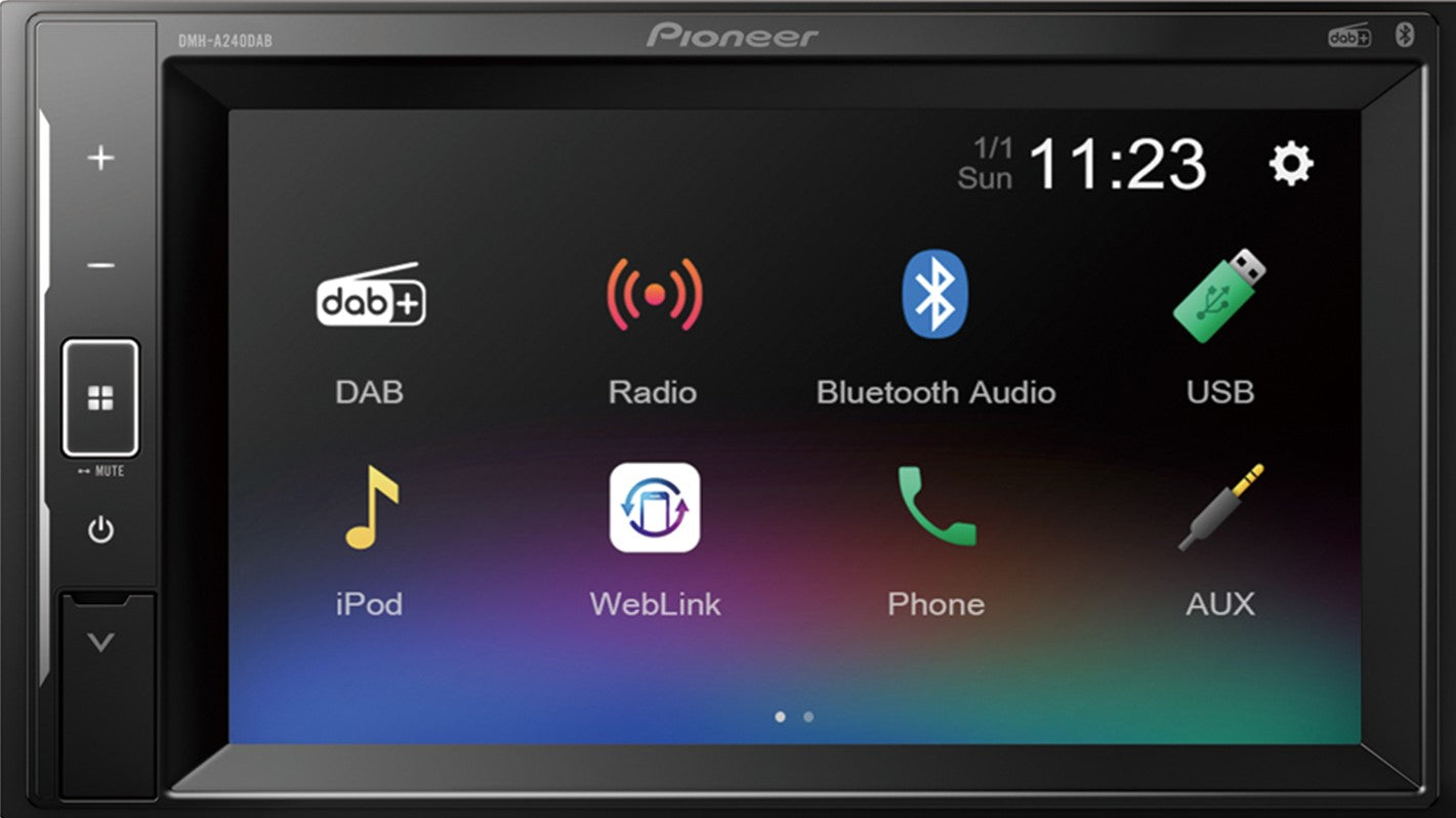 Pioneer DMH-A240DAB Mechless 6.2" Touchscreen, DAB, Bluetooth,