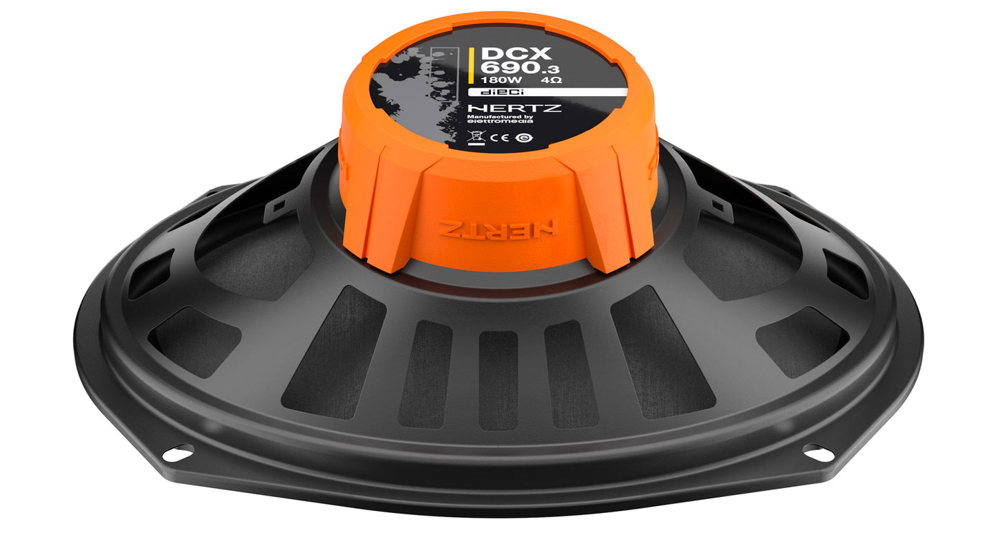 Hertz DCX690.3 - Dieci 6"x9" Three-way Coaxial Speakers