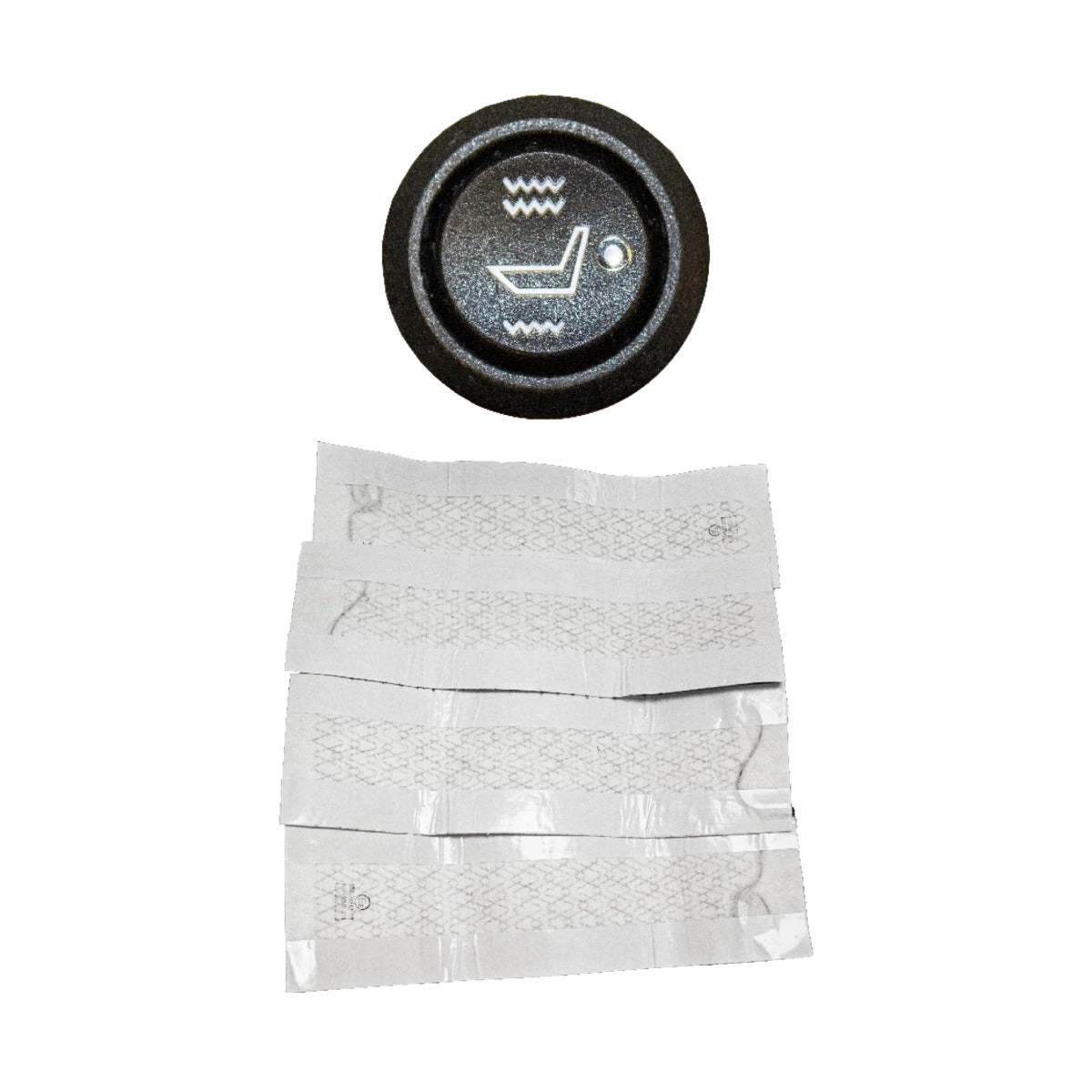 Motormax MMHS02 Carbon Fibre Heated Seats - 4 Pad & 2 Setting Switch