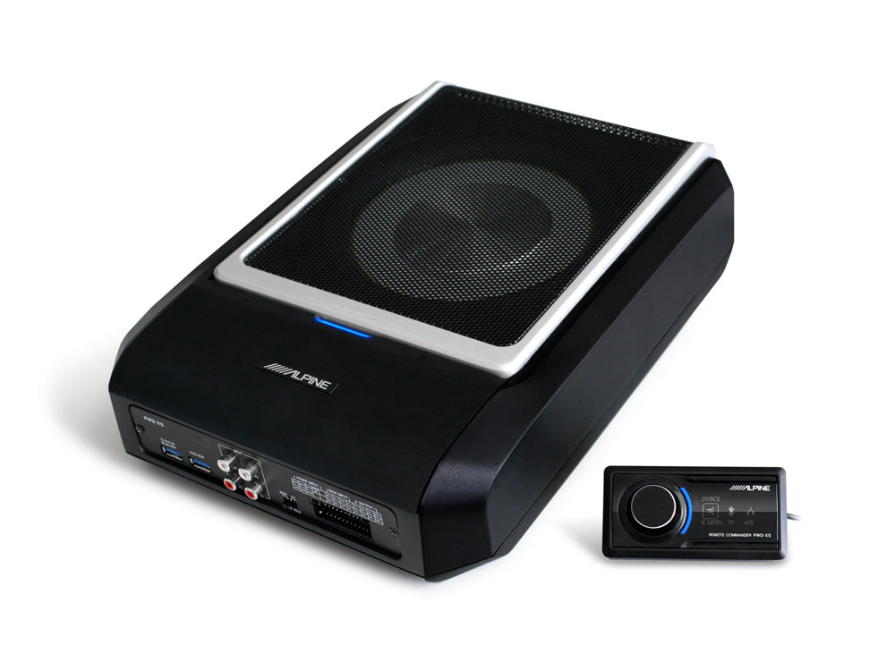 Alpine PWD-X5 - 8" Powered Subwoofer Slimline 4 Ch DSP Amp