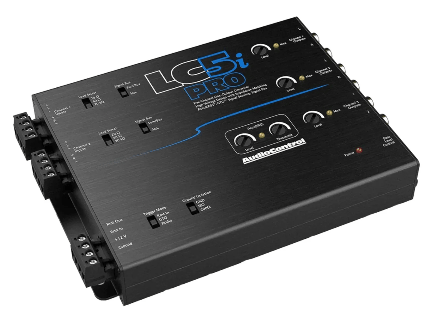 AudioControl LC5i PRO - 5 Channel Line Out Converter With AccuBass Dash Remote Inc