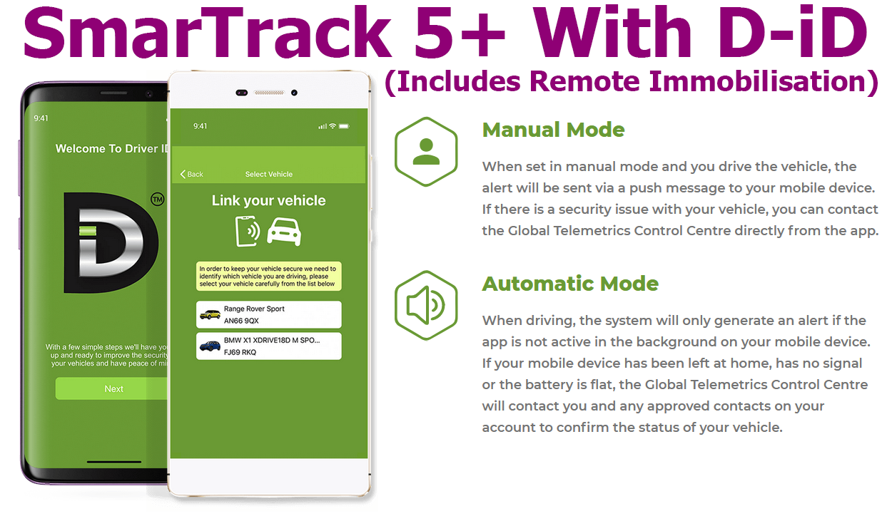 SmarTrack 5+ with D-iD™ (Including Remote Immobilisation)