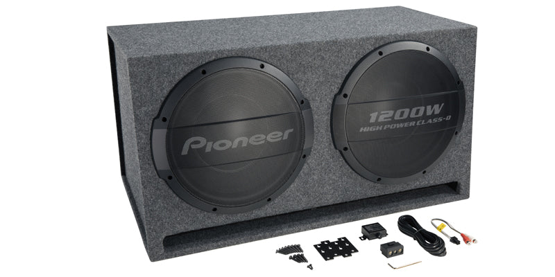 Pioneer TS-WX1220AH 30 cm x 2 Bass Reflex Subwoofer with Built-in Amplifier (3000 W)