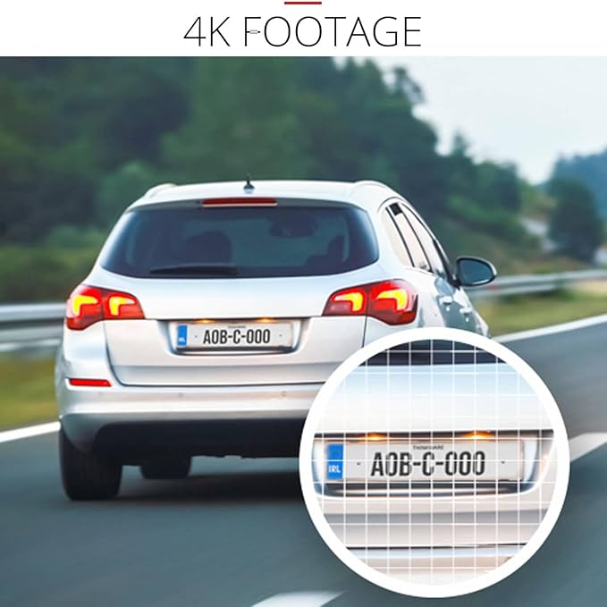 Thinkware U3000 PRO-2CH 4K Front & 2K Rear Dashcam, Built-In Radar & HDR, Bluetooth, Wifi, Super Night Vision, 64GB SD Card