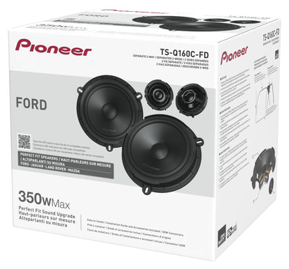 Pioneer TS-Q160C-FD - Custom Fit 2-Way Component Speakers