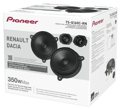 Pioneer TS-Q160C-RN - Custom Fit 2-Way Component Speakers