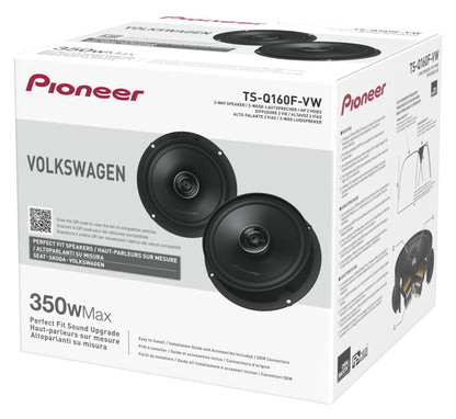 Pioneer TS-Q160F-VW - Custom Fit 2-Way Coaxial Speakers