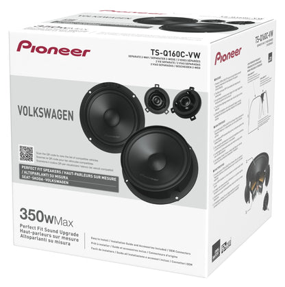 Pioneer TS-Q160C-VW - Custom Fit 2-Way Component Speakers