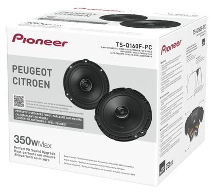 Pioneer TS-Q160F-PC - Custom Fit 2-Way Coaxial Speakers