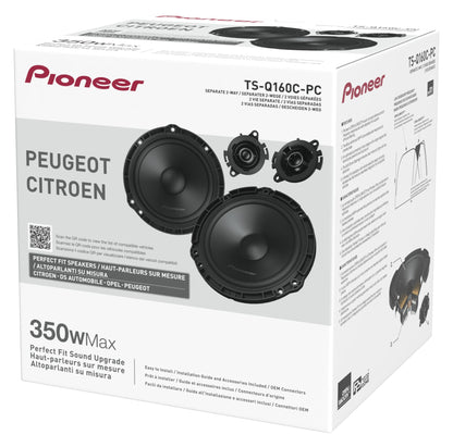 Pioneer TS-Q160C-PC - Custom Fit 2-Way Component Speakers