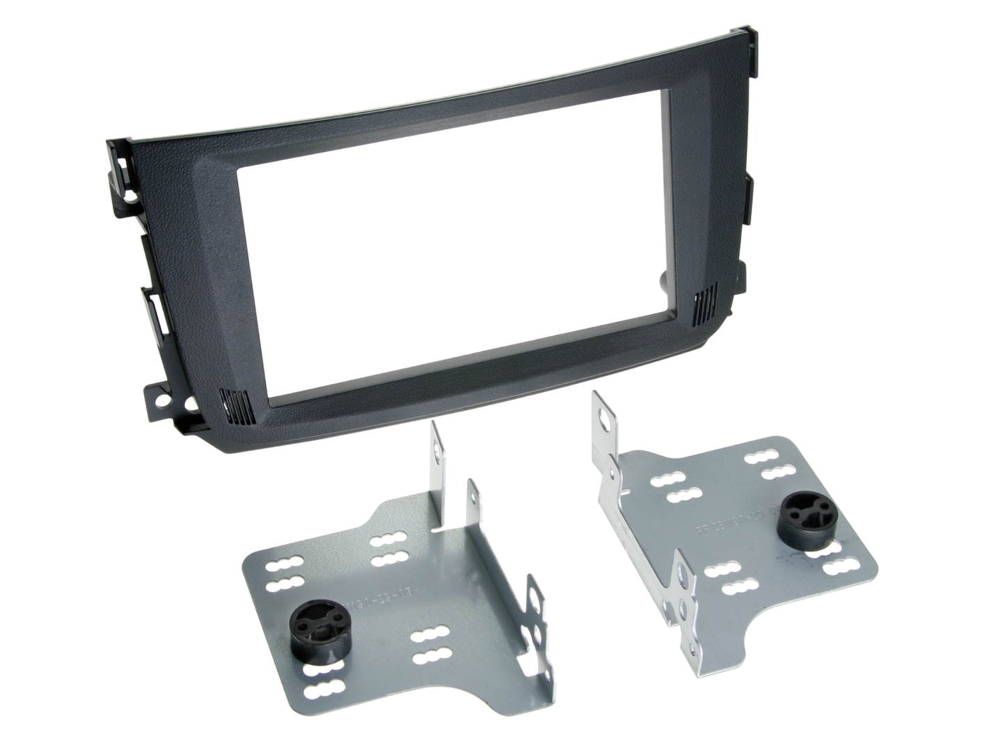 ACV 381190-29 - 2-DIN facia plate Smart ForTwo 2010-2015 black