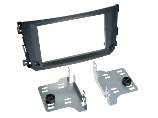 ACV 381190-29 - 2-DIN facia plate Smart ForTwo 2010-2015 black