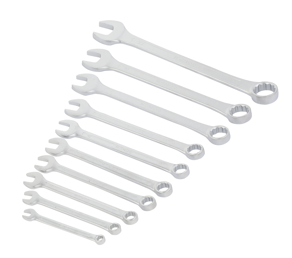 Kendo 15415 - Chrome Vanadium 6 - 22mm Spanner Set with Case