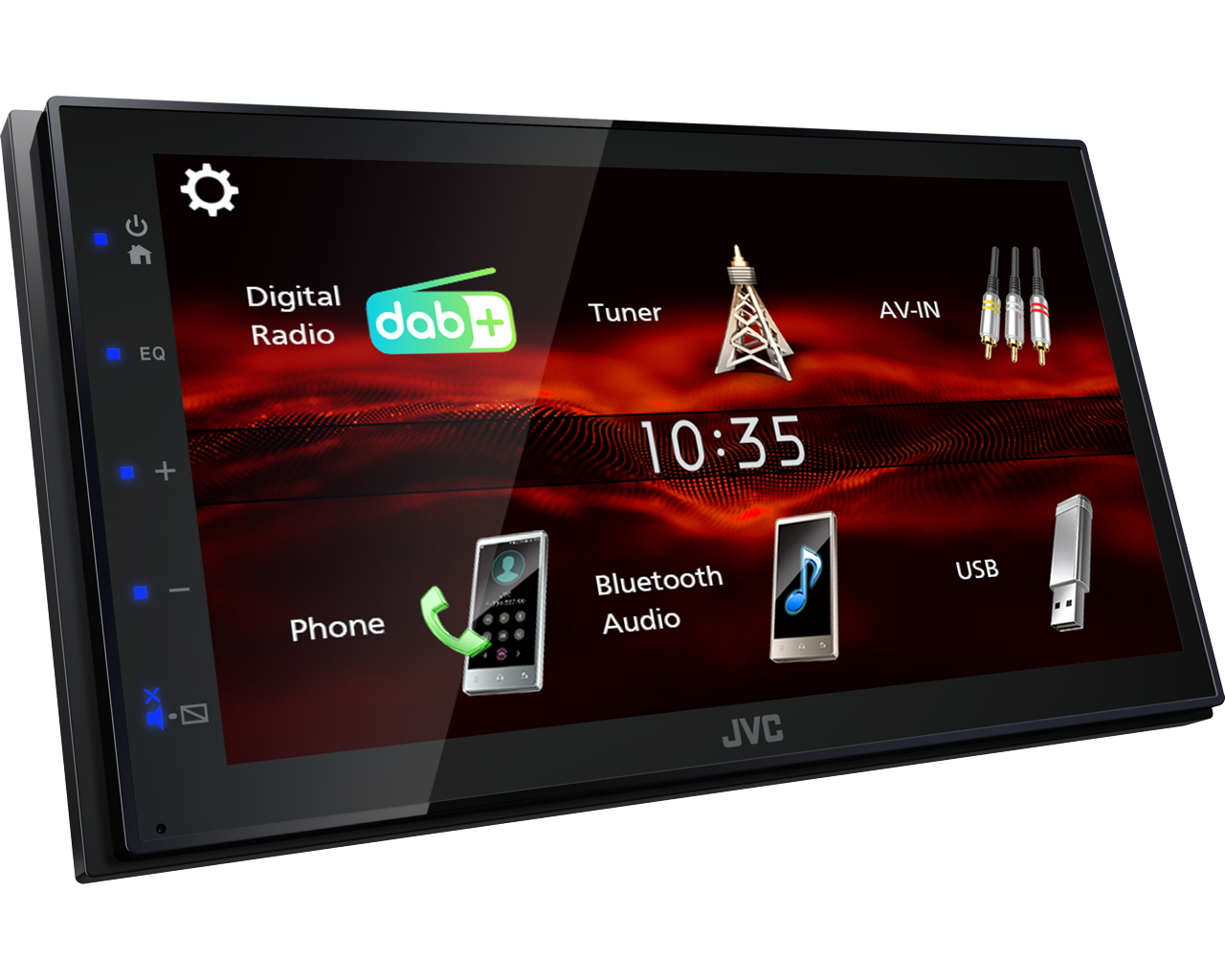 JVC KW-M180DBT 6.8” WVGA Digital Media AV Receiver with Built-In DAB Radio and Bluetooth