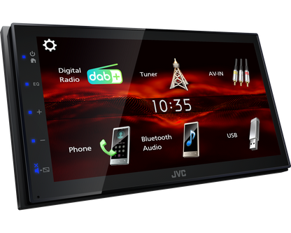 JVC KW-M180DBT 6.8” WVGA Digital Media AV Receiver with Built-In DAB Radio and Bluetooth