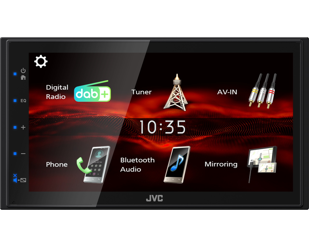 JVC KW-M180DBT 6.8” WVGA Digital Media AV Receiver with Built-In DAB Radio and Bluetooth
