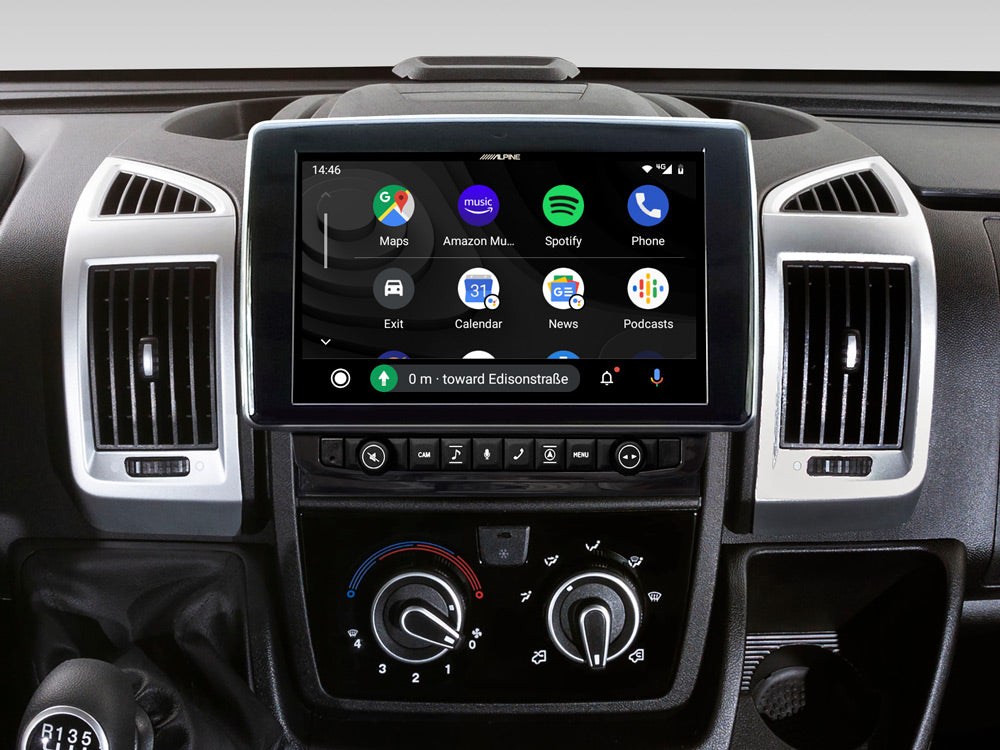 Alpine X903D-DU 9” Navigation for Fiat Ducato III, Citroën Jumper II and Peugeot Boxer II TomTom maps Apple CarPlay and Android Auto