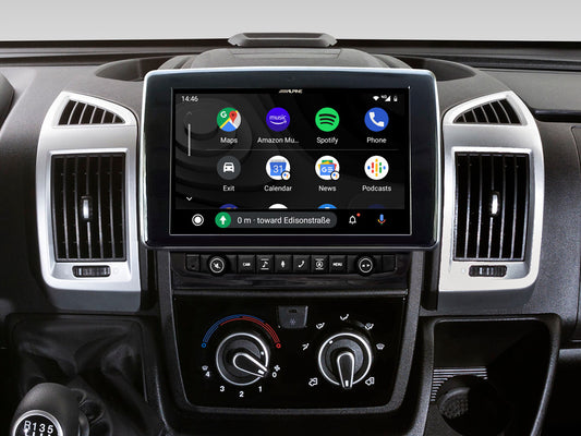 Alpine X903D-DU 9” Navigation for Fiat Ducato III, Citroën Jumper II and Peugeot Boxer II TomTom maps Apple CarPlay and Android Auto