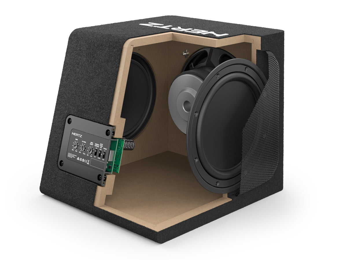 Hertz Dieci DBA 201 - 8" 440 W Active Subwoofer Box with Double Passive Radiators