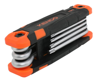 Kendo 20718 - 8pc L-Type Folding Torx Key Set for power drill