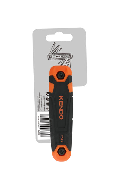 Kendo 20718 - 8pc L-Type Folding Torx Key Set for power drill