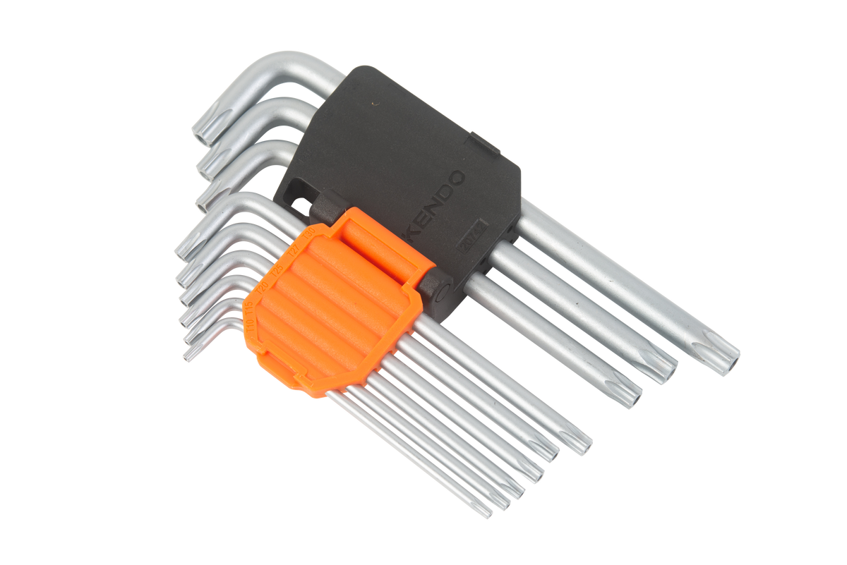 Kendo 20742 - Heavy Duty 9 Piece Magnetic Torx Key Set