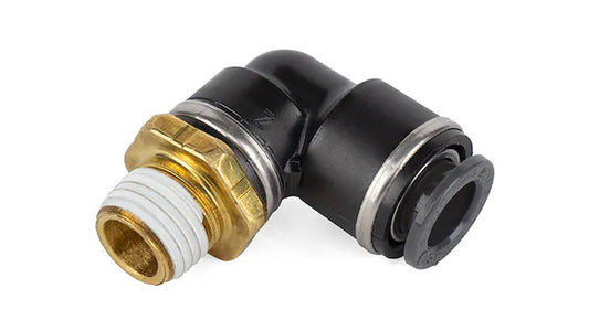 Air Lift 21851 - PUSH FIT DOT 1/4" NPT TO 3/8" PTC 90DEG ELBOW