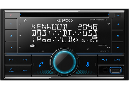 Kenwood DPX-7300DAB CD/MP3 Stereo with DAB Bluetooth USB Alexa Ready