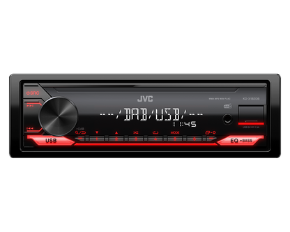 JVC KD-X182DB - Mechless DAB+ Front AUX & USB Stereo