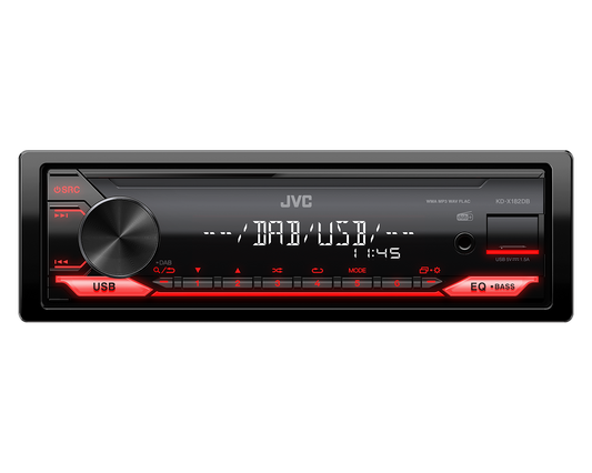 JVC KD-X182DB - Mechless DAB+ Front AUX & USB Stereo