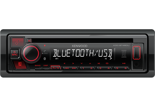 Kenwood KDC-BT460U - CD/MP3 Receiver USB Aux Bluetooth Car Stereo