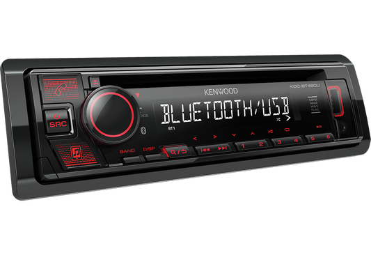 Kenwood KDC-BT460U - CD/MP3 Receiver USB Aux Bluetooth Car Stereo