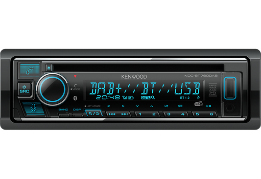 Kenwood KDC-BT760DAB - CD/MP3 DAB+ Bluetooth USB Smartphone Alexa Stereo