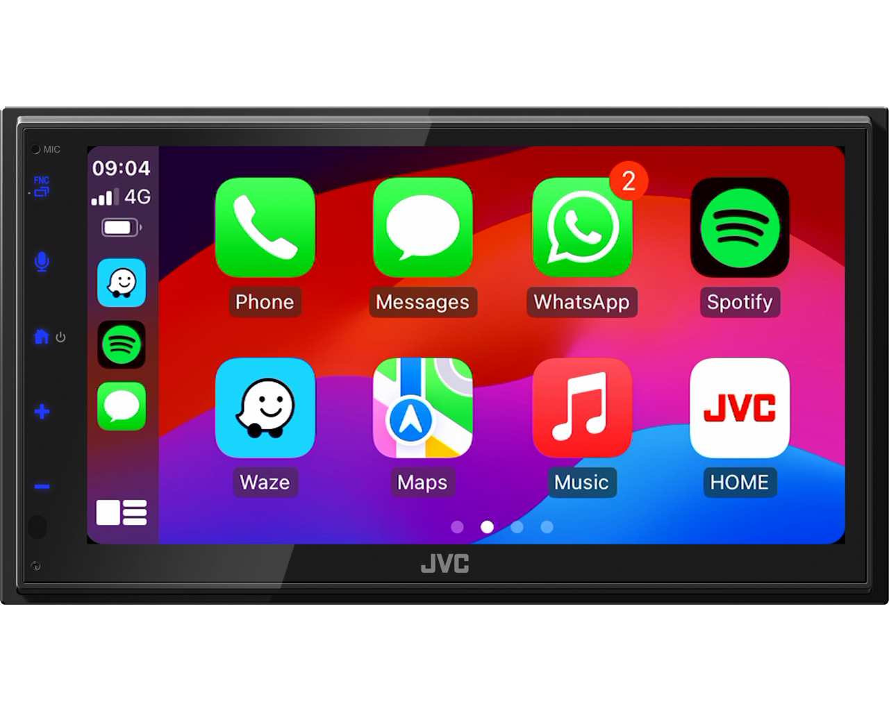 JVC KW-M593BT - 6.8" CarPlay & Android Auto Bluetooth Screen Mirroring Stereo