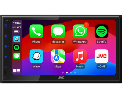JVC KW-M593BT - 6.8" CarPlay & Android Auto Bluetooth Screen Mirroring Stereo