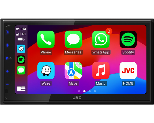 JVC KW-M593BT - 6.8" CarPlay & Android Auto Bluetooth Screen Mirroring Stereo