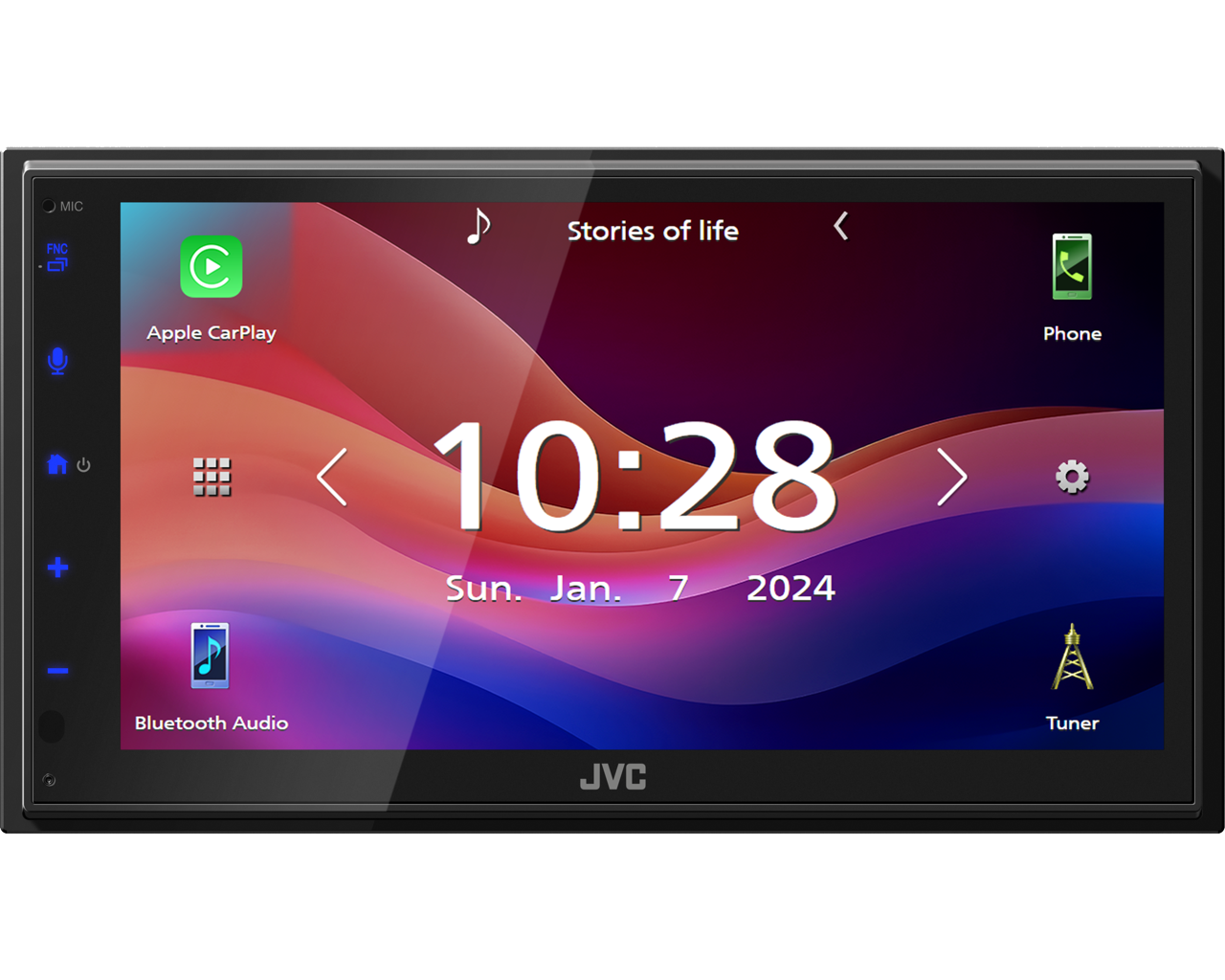 JVC KW-M593BT - 6.8" CarPlay & Android Auto Bluetooth Screen Mirroring Stereo