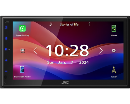 JVC KW-M593BT - 6.8" CarPlay & Android Auto Bluetooth Screen Mirroring Stereo