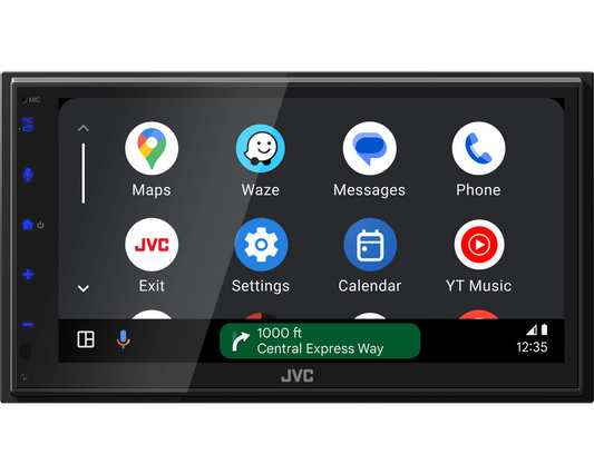 JVC KW-M595DBT - 6.8” Wired CarPlay Android Auto Mirroring DAB+ Radio Multimedia Screen