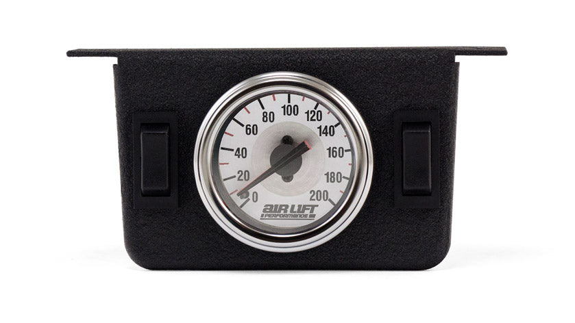 Air Lift 26157 - Dual Needle Pressure Guage w/ Two Switches - 200PSI
