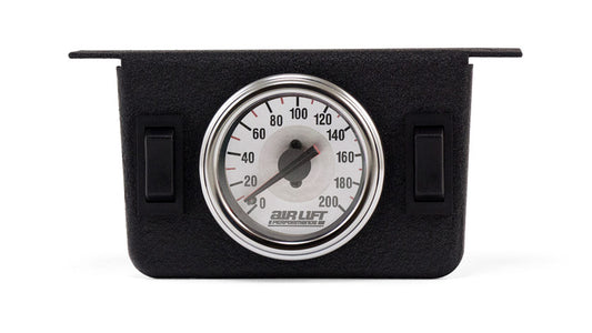 Air Lift 26157 - Dual Needle Pressure Guage w/ Two Switches - 200PSI