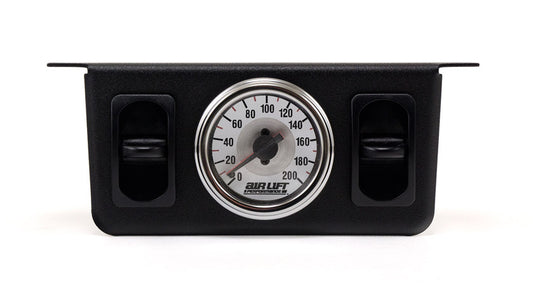 Air Lift 26229 - Dual Needle Pressure Gauge w/ Two Paddle Switch - 200PSI