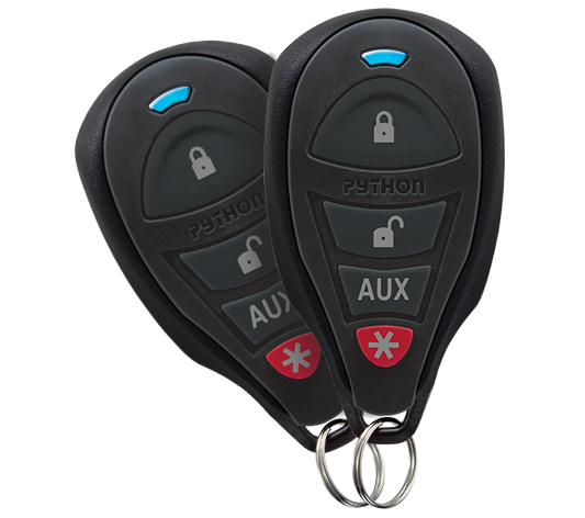 Python 3105P  1-way Car Alarm Vehicle Security System, Includes Two 1-way Remotes