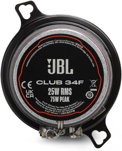 JBL Club 34F 3.5” (87mm) 2-way Co-axial Car Speakers 150W