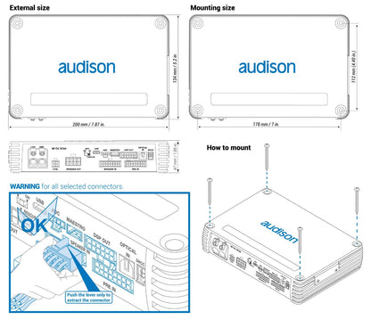 Audison AF C4.10 Bit - Forza 4 Channel Amplifier with 10 Channel DSP Control